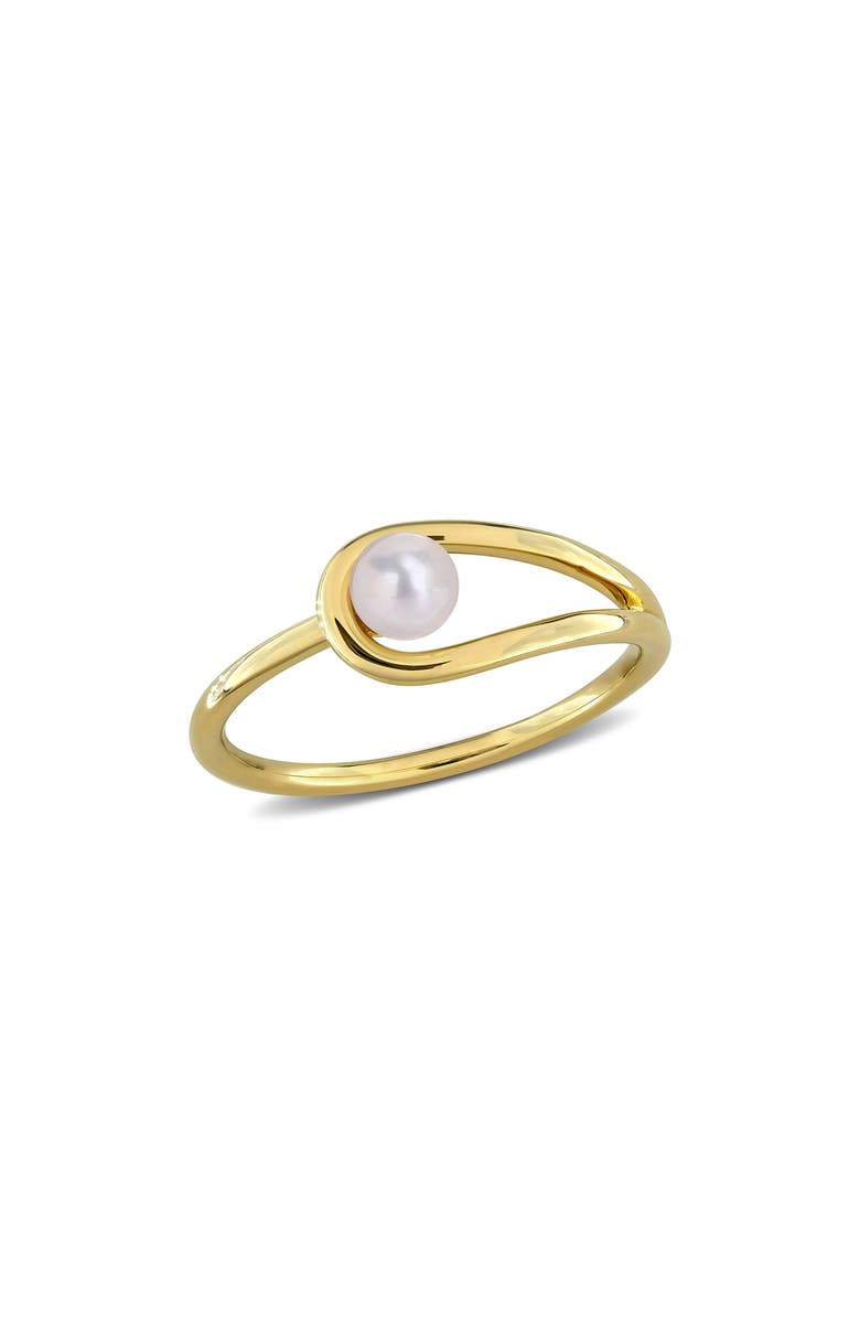 DELMAR Cultured Freshwater Pearl Ring, Main, color, White