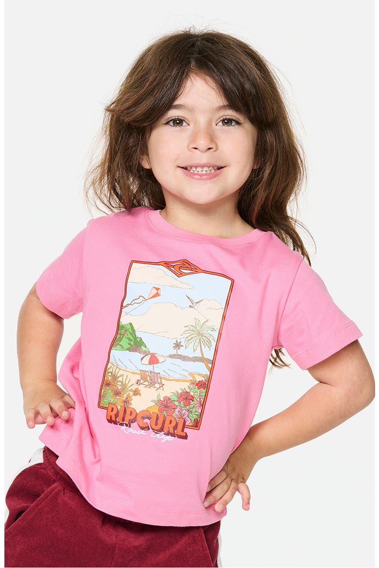 Kids' Surf Vista Cotton Graphic T-Shirt, Main, color, BRIGHT PINK