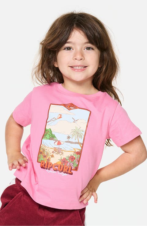 Kids' Surf Vista Cotton Graphic T-Shirt