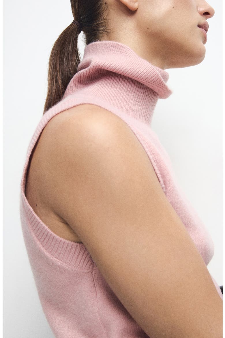 Baby Turtleneck Sleeveless Sweater, Alternate, color, LT-PASTEL PINK