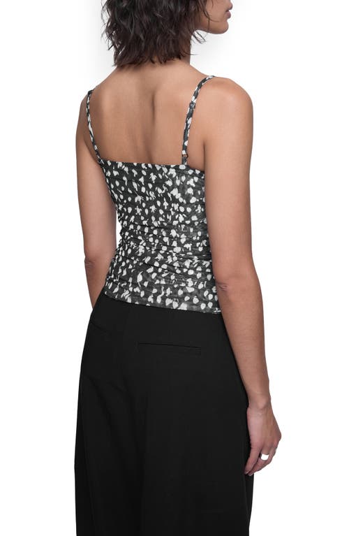 Rebecca Minkoff Valeria Mesh Camisole In Spotted Feather