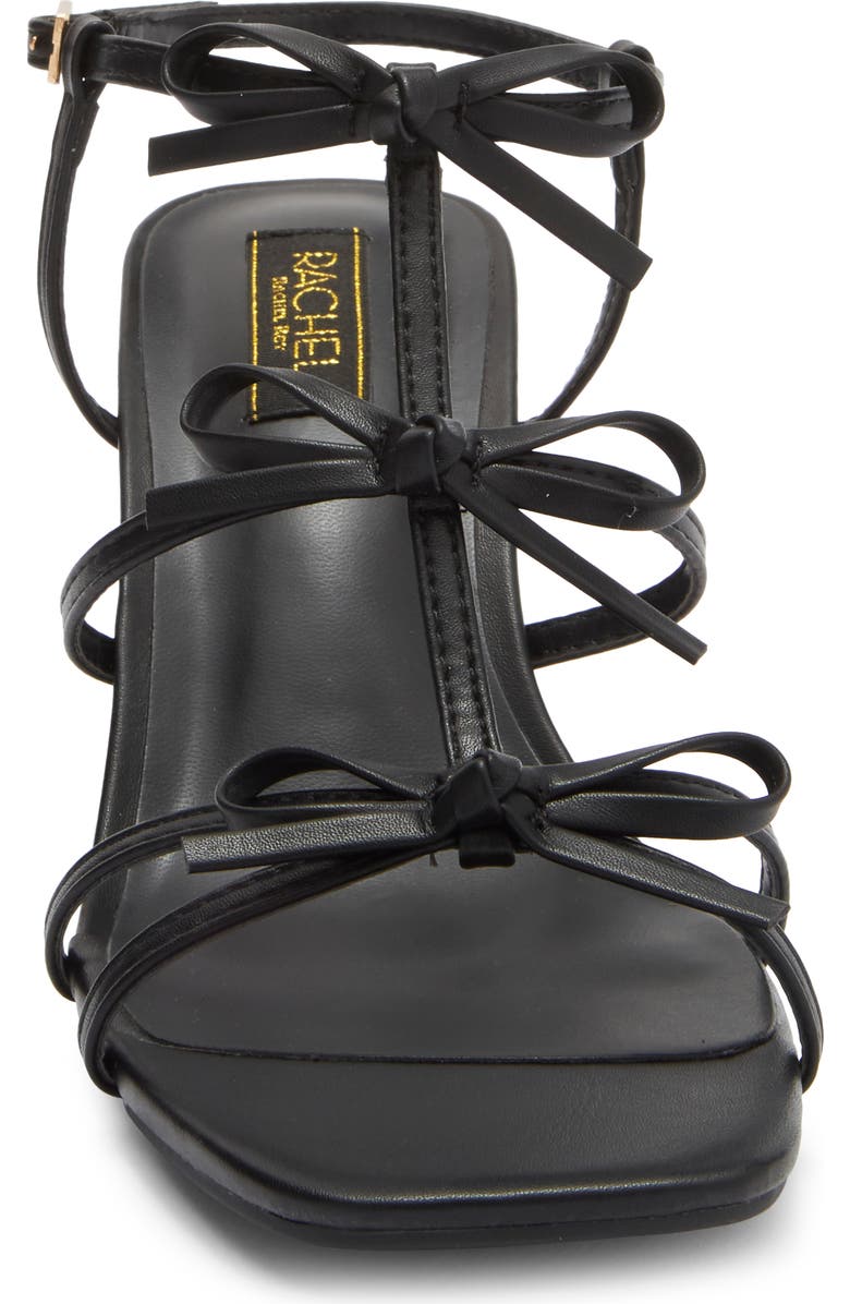 RACHEL Rachel Roy Cologne Bow Block Heel Sandal, Alternate, color, Black