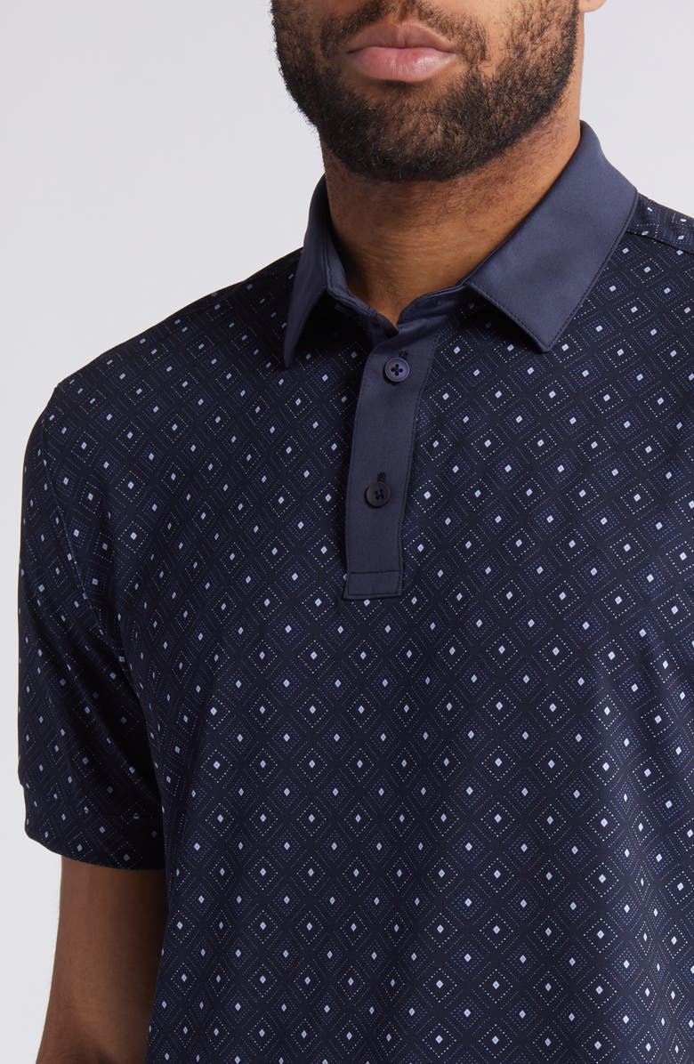 Mizzen+Main Versa Geo Print Performance Polo, Alternate, color,