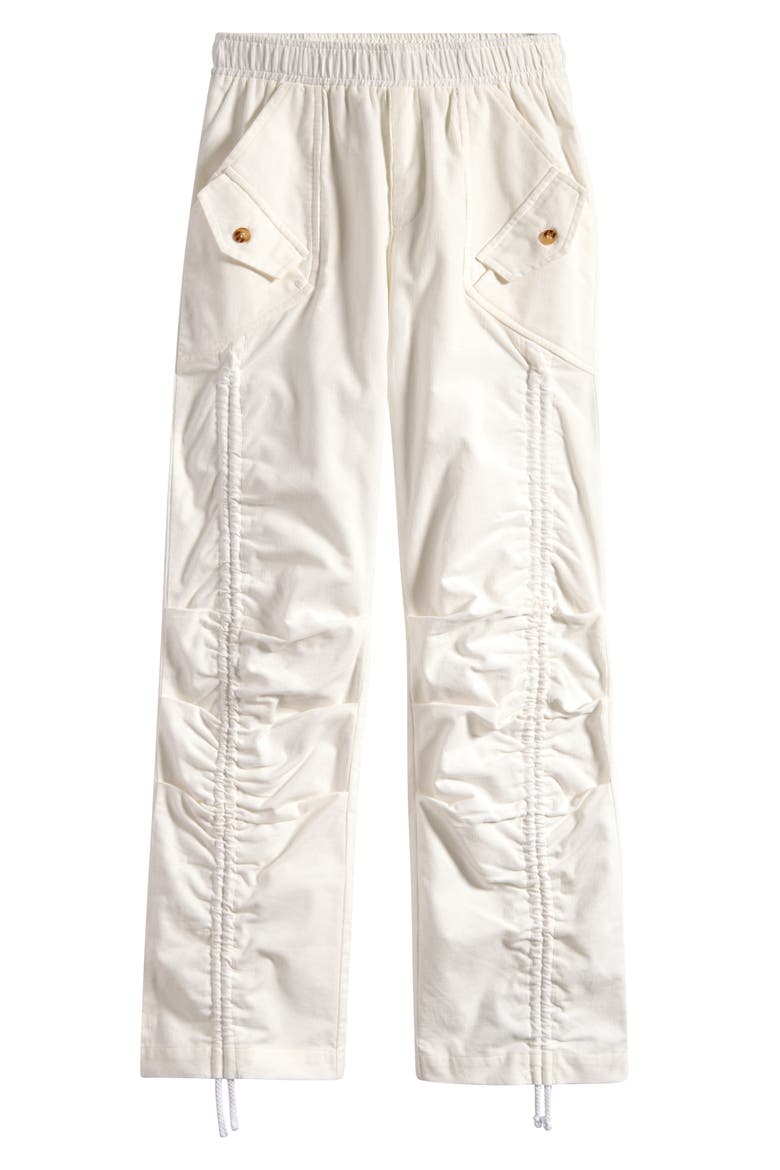 Kids' Ruched Corduroy Utility Pants, Main, color, ECRU