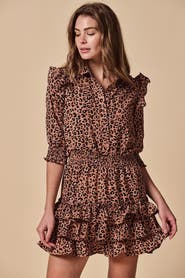 The Shirt by Rochelle Behrens The Ruffled Tiered Minidress