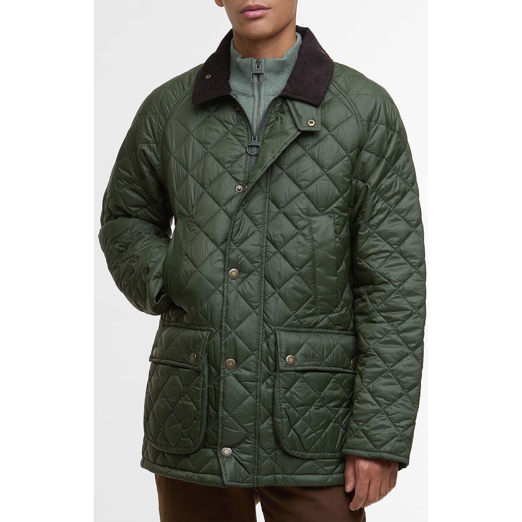 Barbour Essential Bedale Quilted Jacket In Green