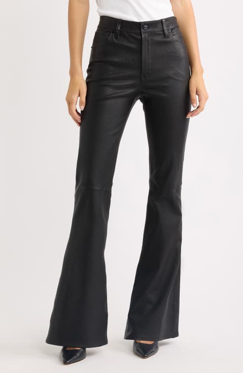 The Leather Flare Pants