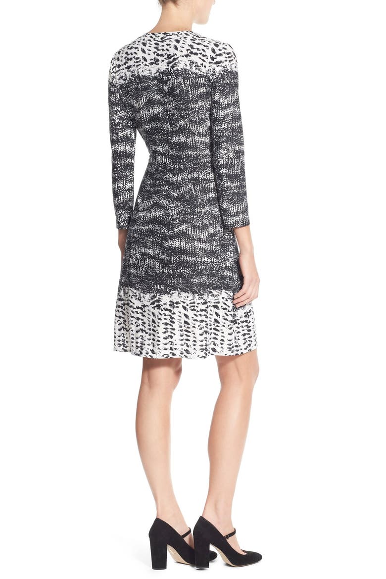 'Adele' Print Jersey Wrap Dress, Alternate, color, BLACK COMBO