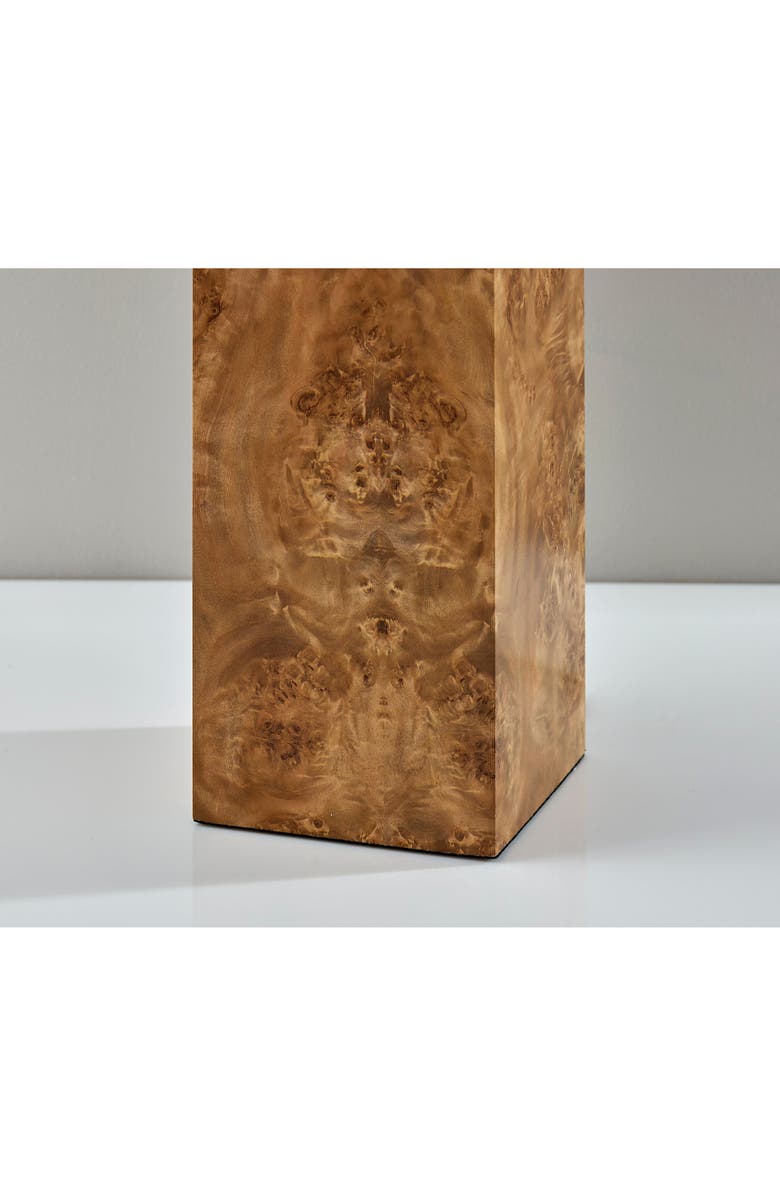 ADESSO LIGHTING Frederick Table Lamp, Alternate, color, Burled Wood W/ Antique Brass