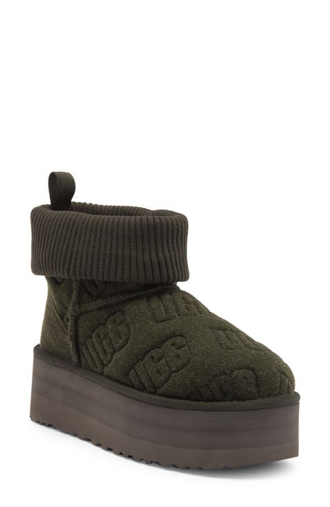 Classic Mini Platform Felted Boot (Women)