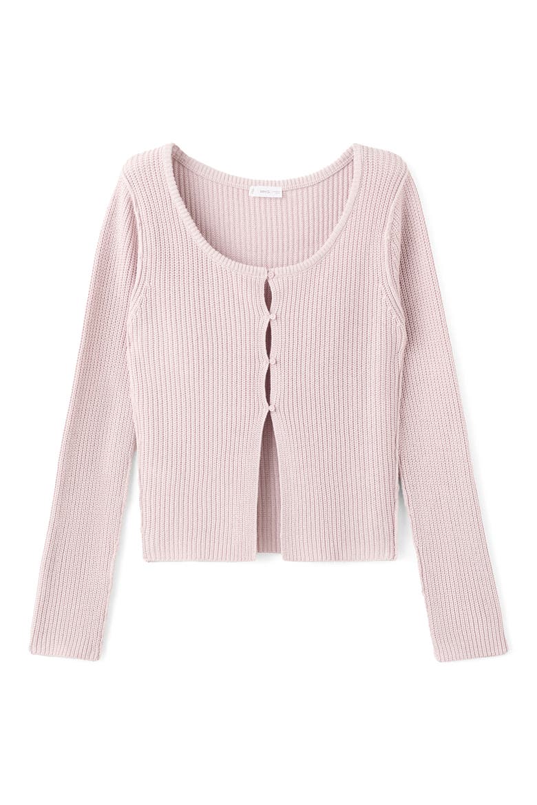 Cotton Blend Button-Up Cardigan, Alternate, color, LIGHT PINK