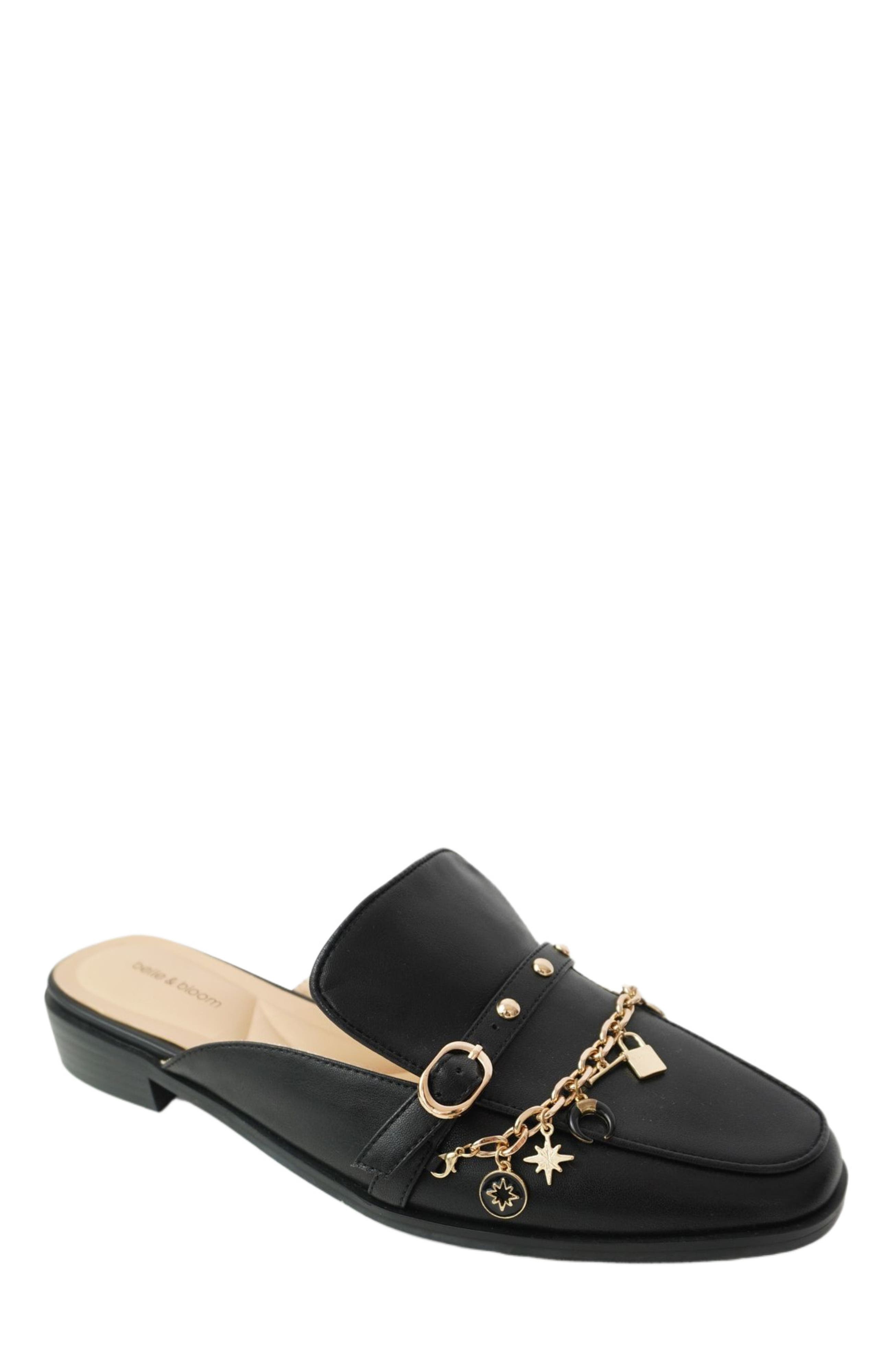 Belle & Bloom How It Feels Charm Loafer Mule, Alternate, color, Black