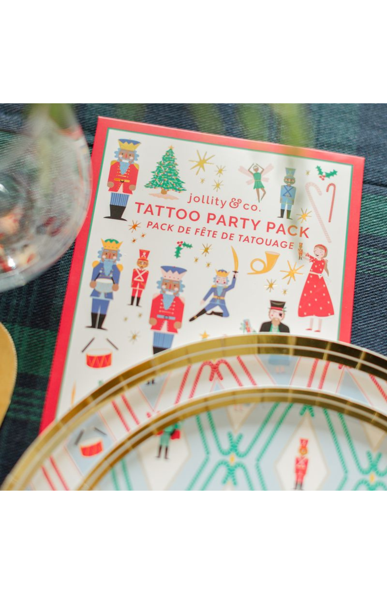 Jollity & Co. Nutcracker Christmas Tattoo Party Pack, Alternate, color, Assorted Pre-Pack
