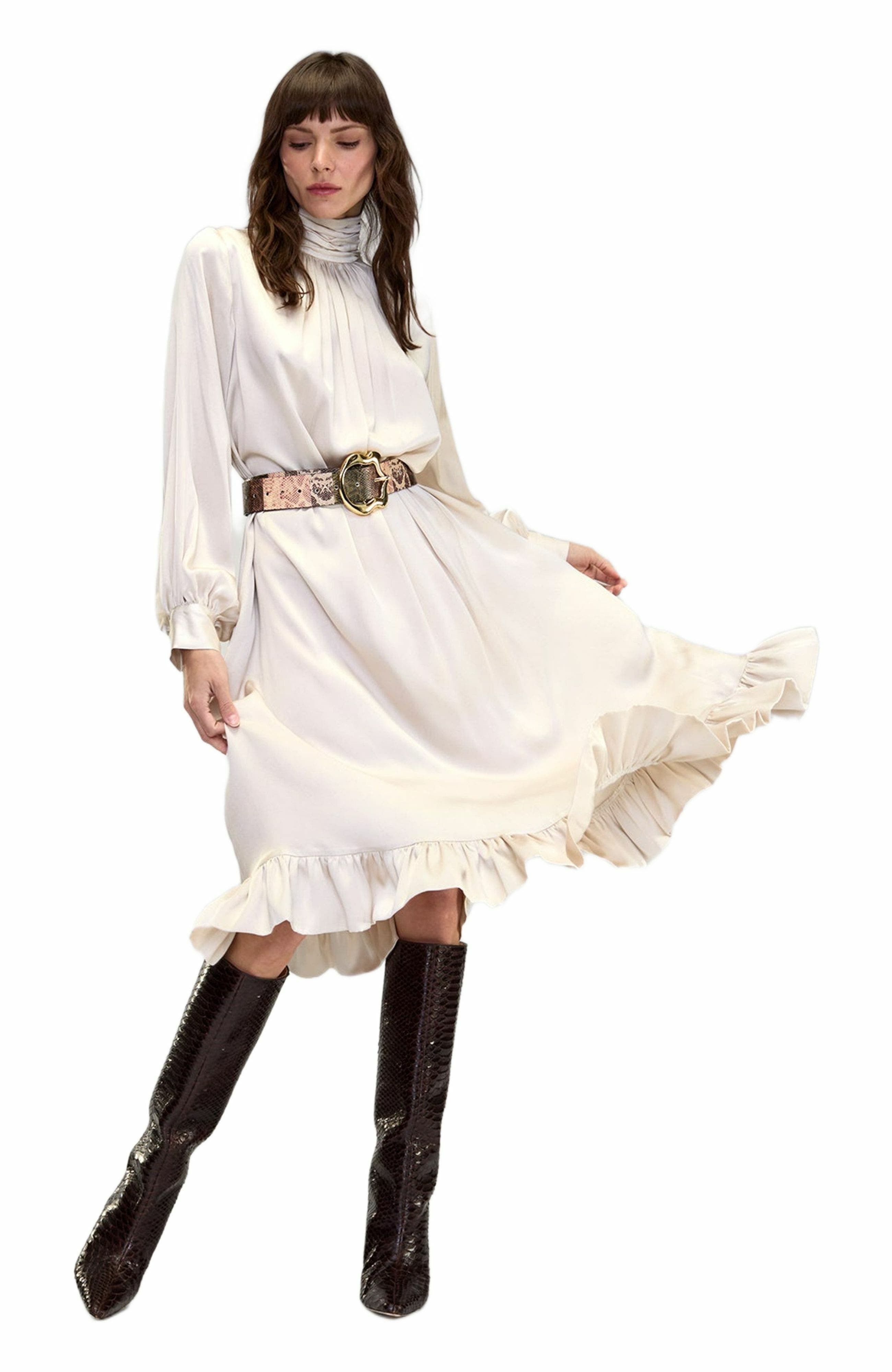 Monroe Silk Charmeuse Dress - image 5