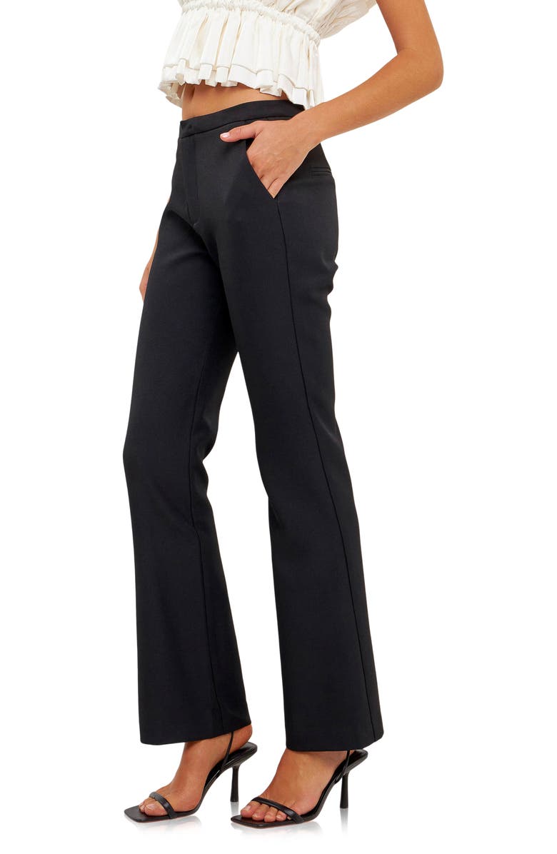 Endless Rose Slim Fit Pants, Alternate, color, Black
