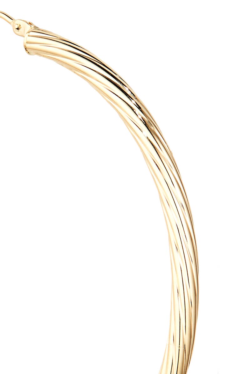 Bony Levy 14K Gold Twisted Hoop Earrings, Alternate, color,