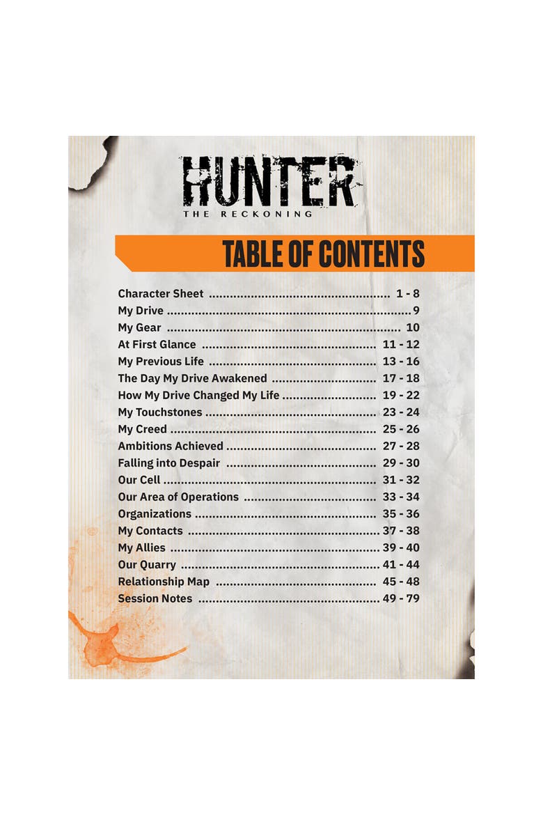 Hunter The Reckoning 5th Edition Roleplaying Game Expansion, Alternate, color, Multicolored