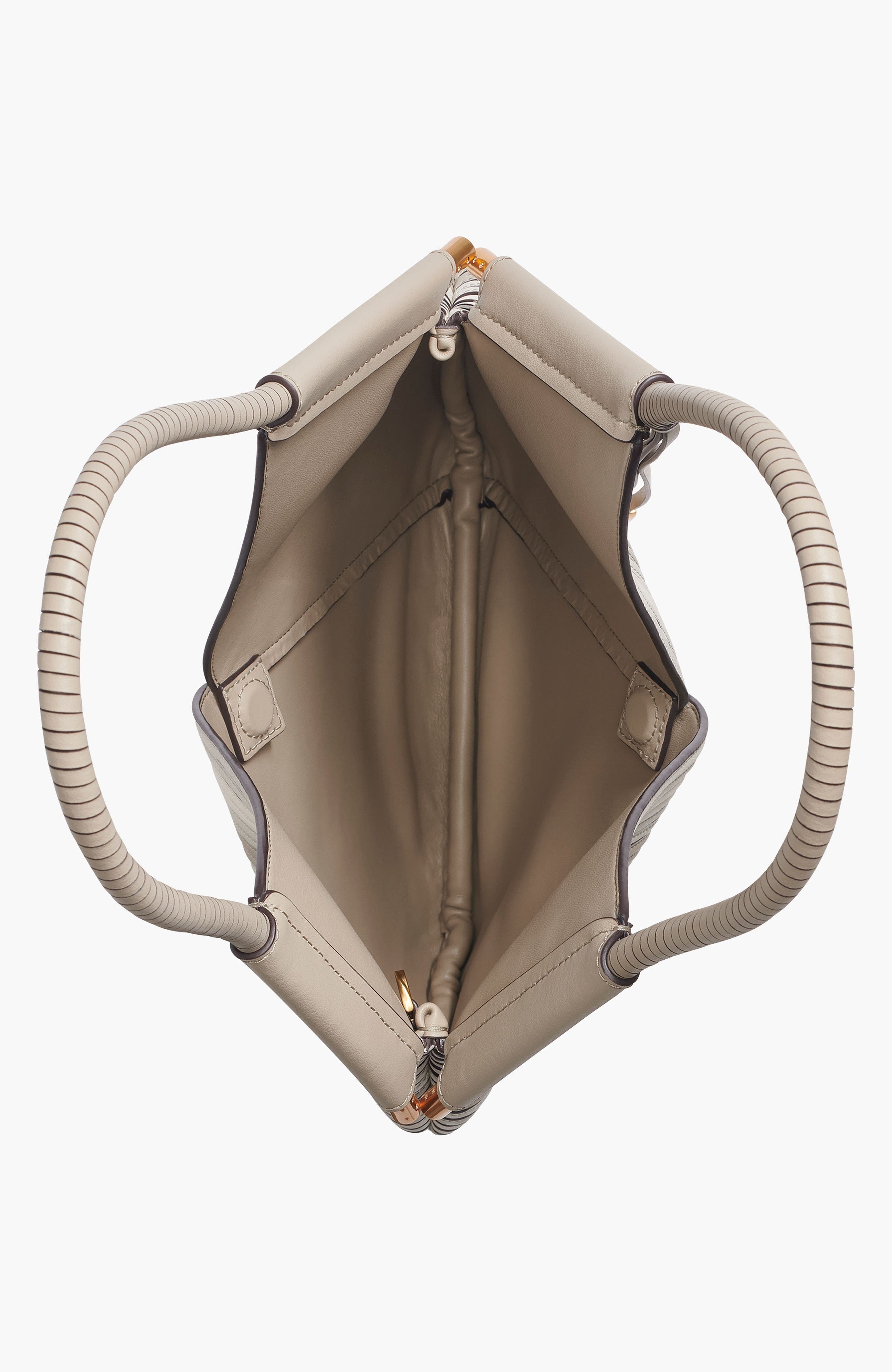 Donna Karan New York Baldwin Chevron Mini Shoulder, Alternate, color, Neutral Multi