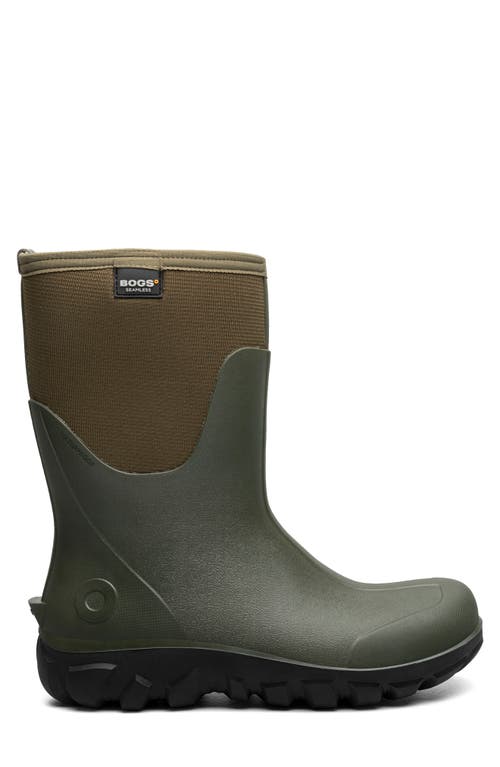 Bogs Classic Seamles Mid Waterproof Boot In Green