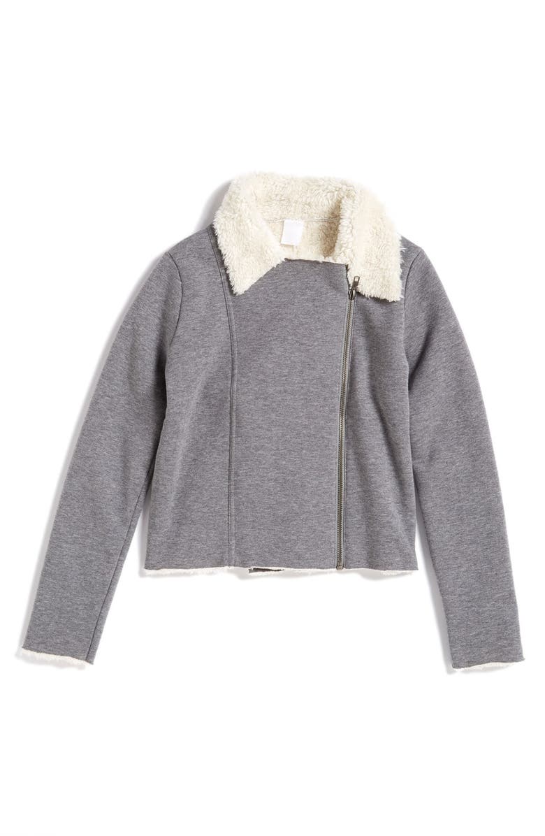 Tucker + Tate Cozy Moto Jacket, Main, color,