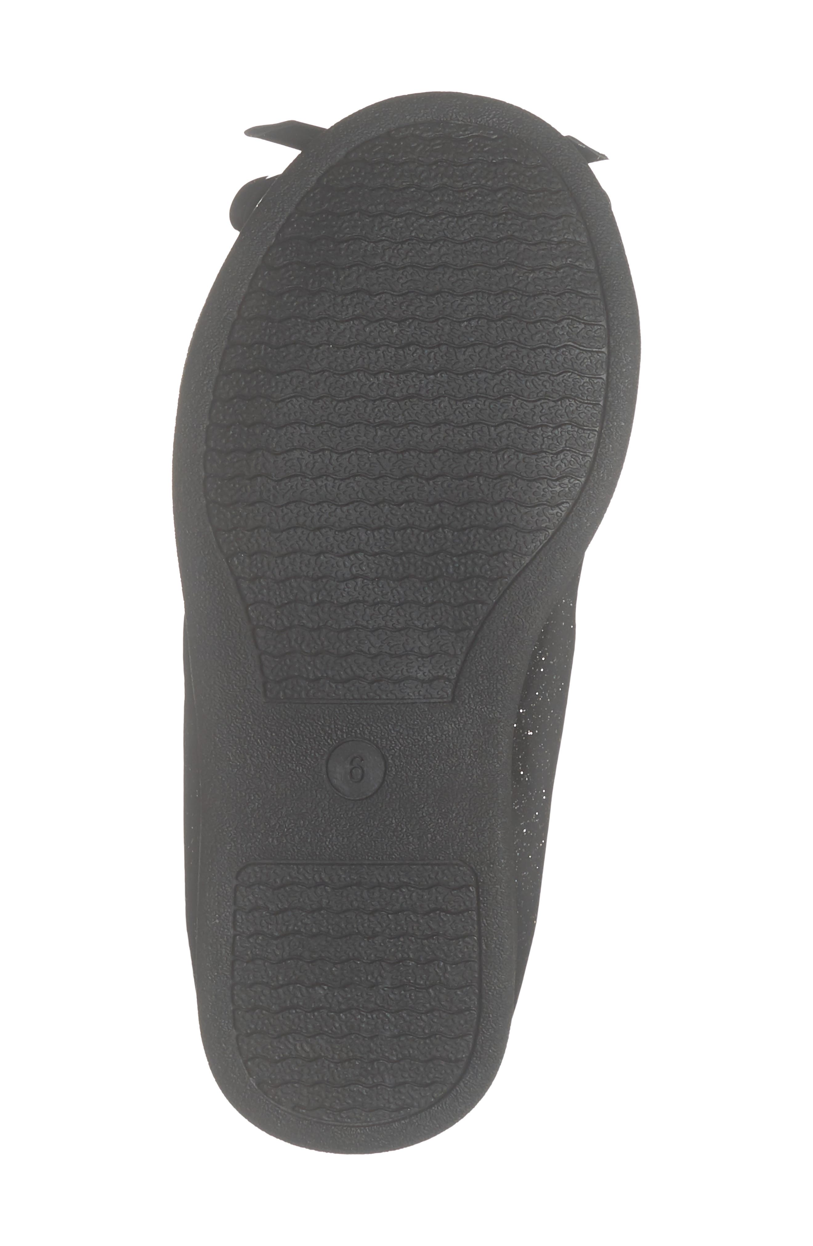 Kids' Kitty Mary Jane Flat, Alternate, color, BLACK GLITTER