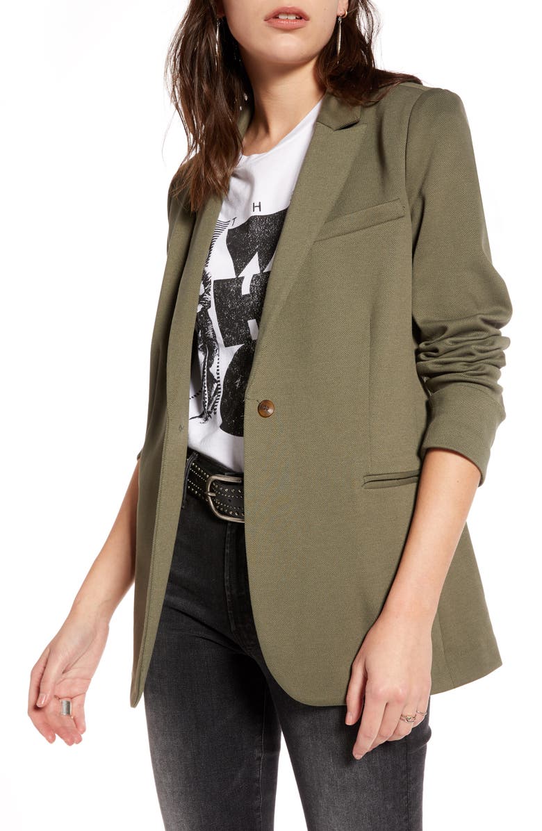 Treasure & Bond Long Knit Blazer, Main, color, 