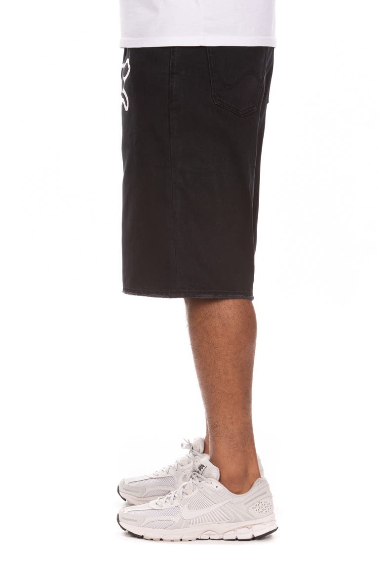 Fenton 5-Pocket Cotton Twill Shorts, Alternate, color, BLACK