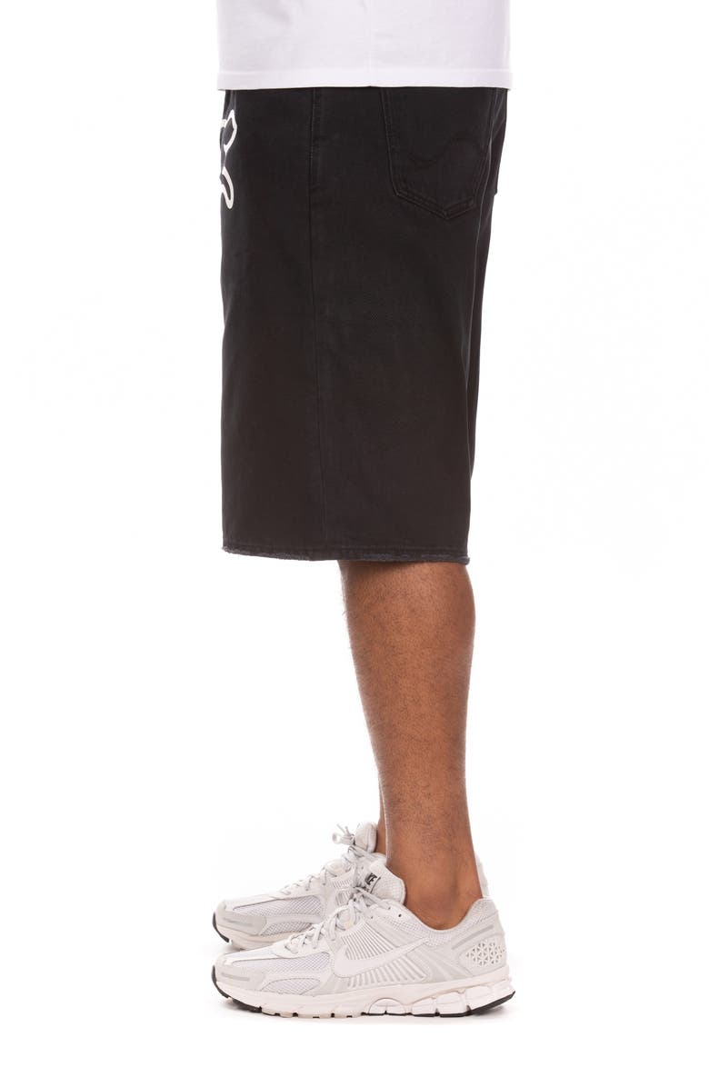 ICECREAM Fenton 5-Pocket Cotton Twill Shorts, Alternate, color, Black