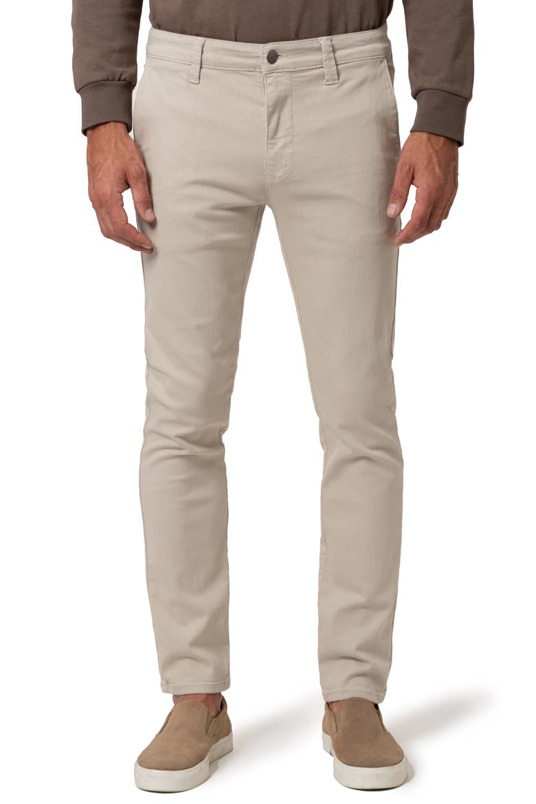 Milton Slim Fit Twill Chinos, Main, color, VANILLA LUXE TWILL