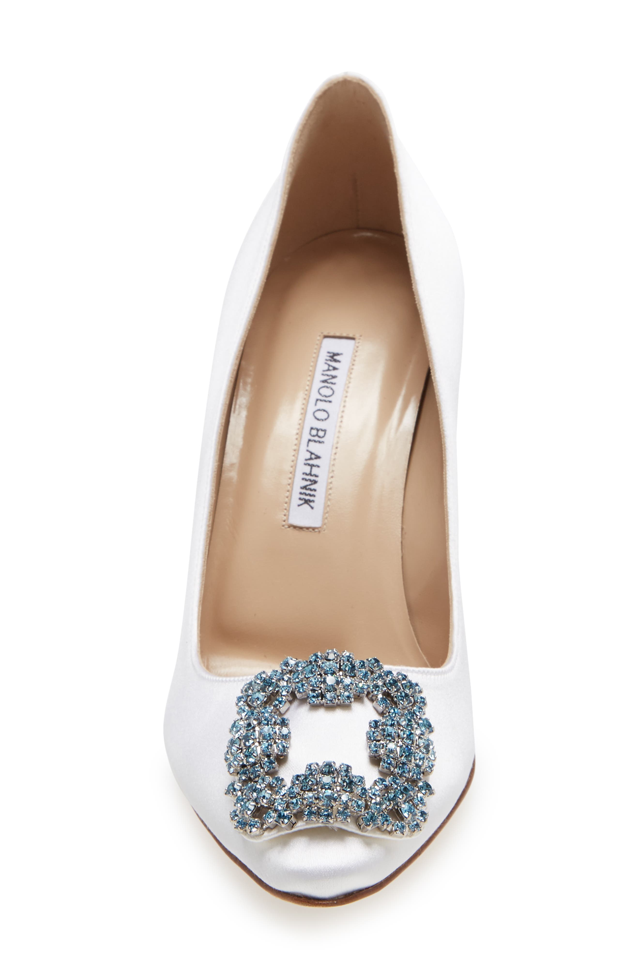 Hangisi Crystal Buckle Pump, Alternate, color, CREAM