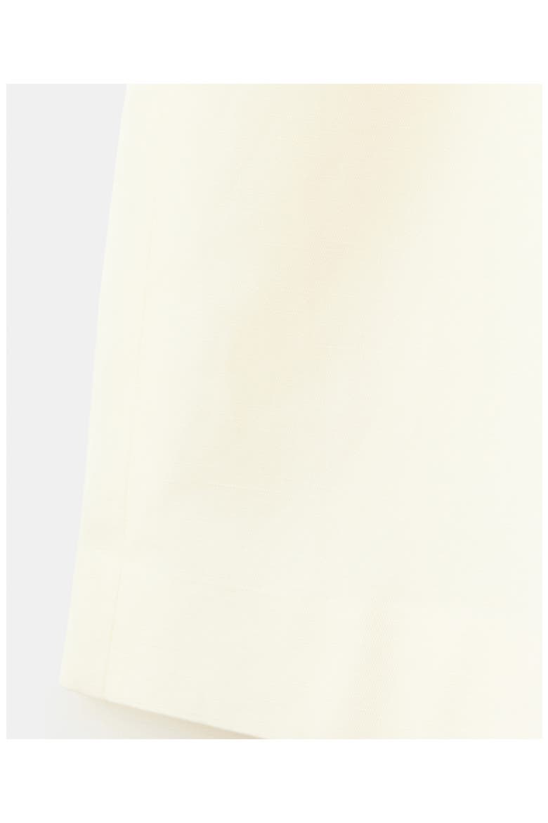 Straight Linen Blend Bermuda Shorts, Alternate, color, OFF WHITE
