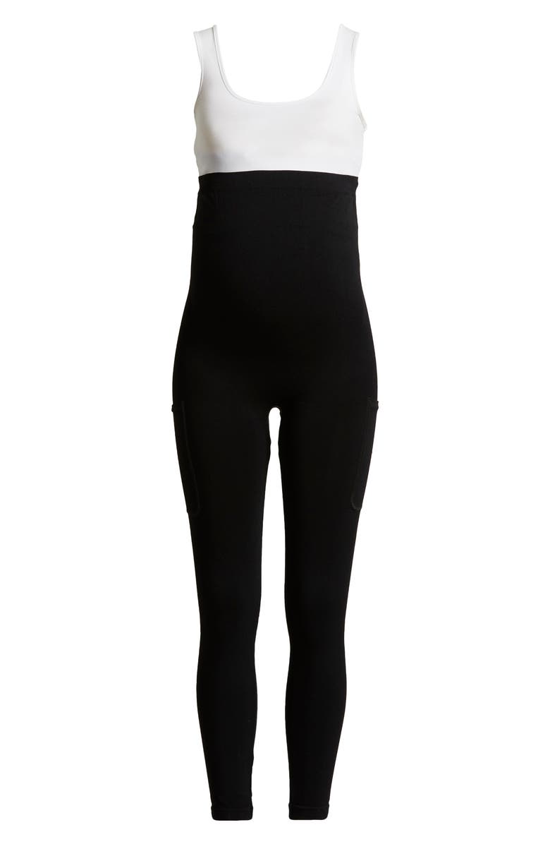 Preggo Leggings Smooth Out Seamless Maternity Leggings, Alternate, color, Black