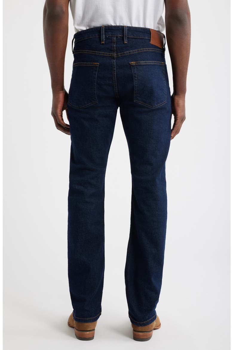 Slim Straight Stretch Denim Jeans, Alternate, color, DARK INDIGO