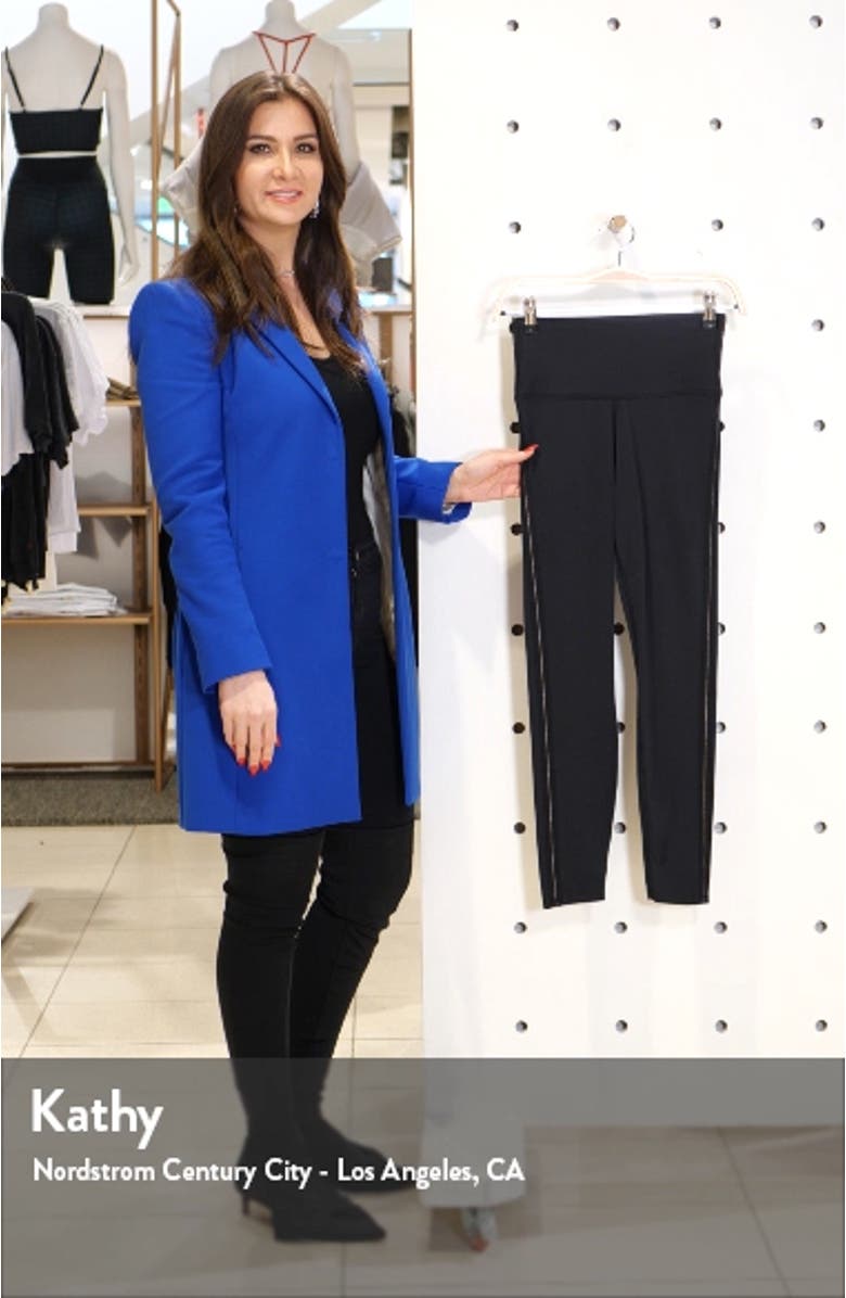 Yoga Luxe Metallic Stripe 7/8 Tights, sales video thumbnail