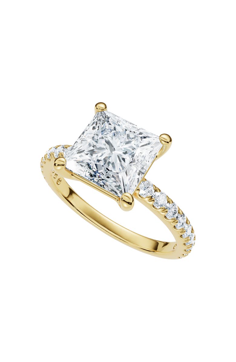 Bliss Diamond Certified 2 1/3Ct Princess Cut Diamond Engagement Ring 14k Gold or Pt Lab Grown, Main, color, 