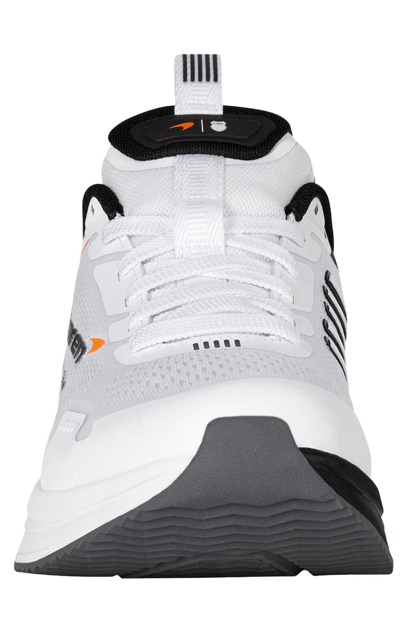 K-Swiss x McLaren Aero Active Sneaker, Alternate, color, White/ Black/ Papaya