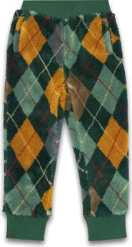 Appaman Kids' Highland Argyle Fleece Sweatpants