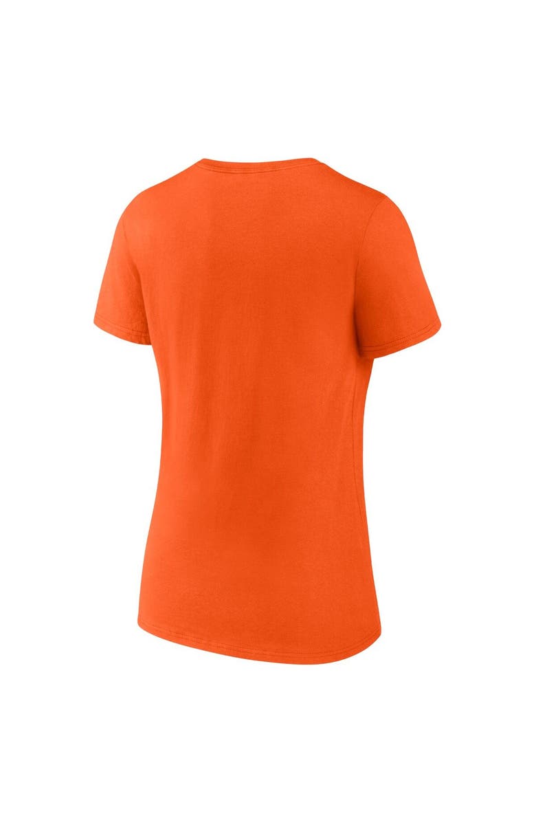 FANATICS Women's Fanatics Branded Orange New York Islanders Authentic Pro Core Collection Secondary Logo V-Neck T-Shirt, Alternate, color, 