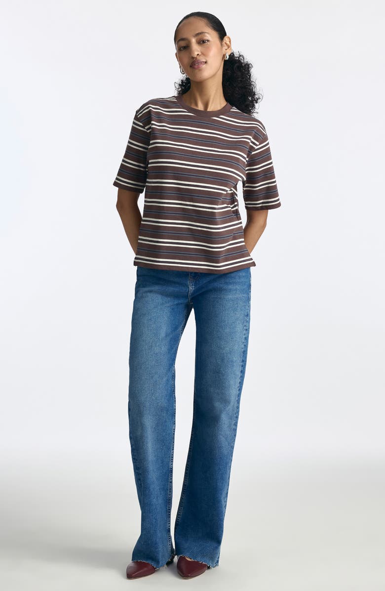 Brooklyn Industries Stripe Cotton Jersey T-Shirt, Alternate, color, Chocolate Martini St