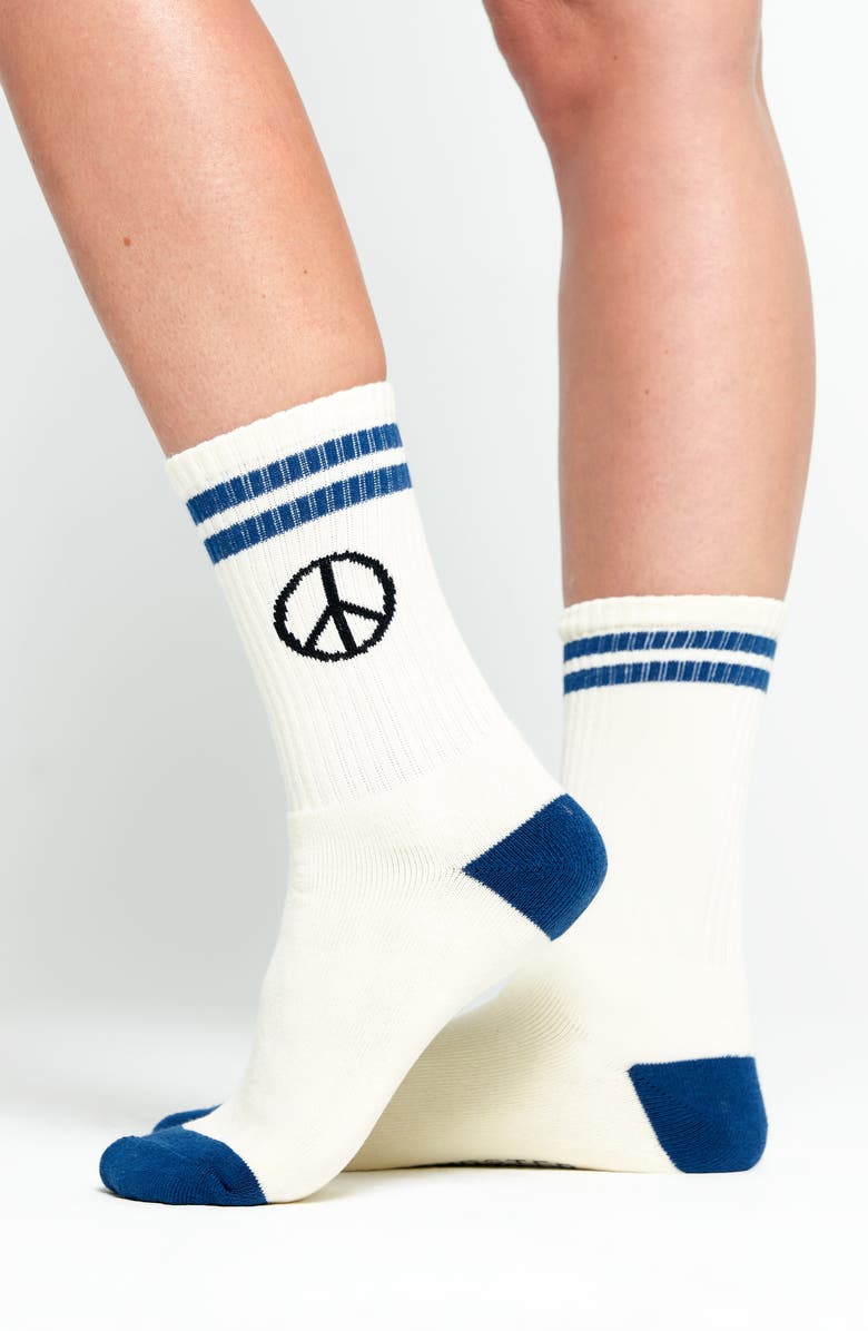 Spiritual Gangster Peace Crew Socks, Alternate, color, 