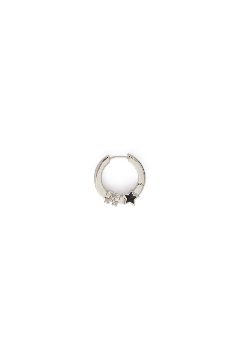 Men's Star Arrow Mono Earring, Main, color, Silver