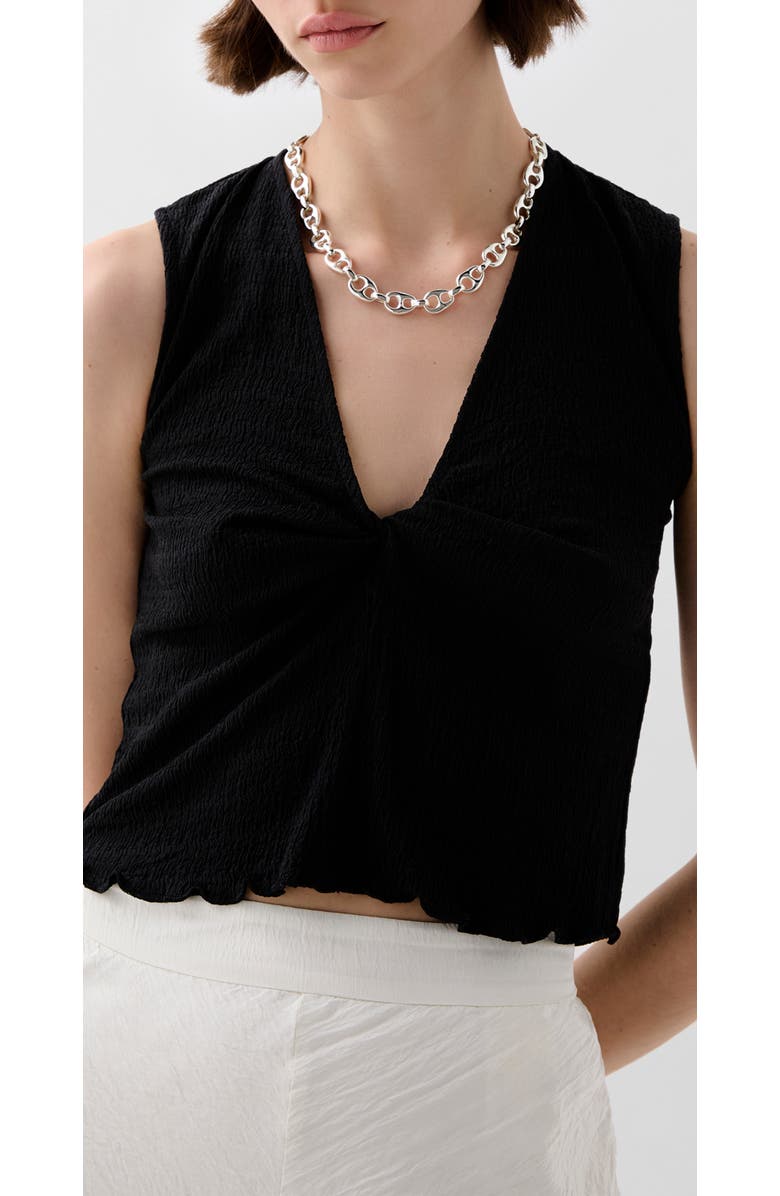 Scalpers Wrinkle Chestknot Tee, Main, color, Black