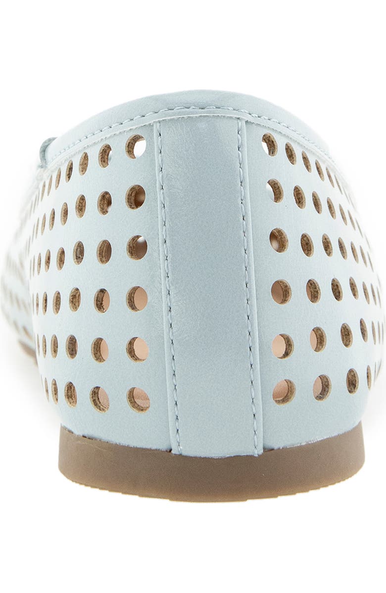 Reaction Kenneth Cole Elstree Perforated Ballet Flat, Alternate, color, Steel Blue
