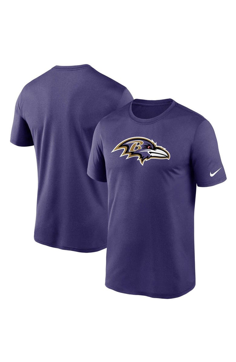 Nike Men's Nike Purple Baltimore Ravens Logo Essential Legend Performance T-Shirt, Main, color,