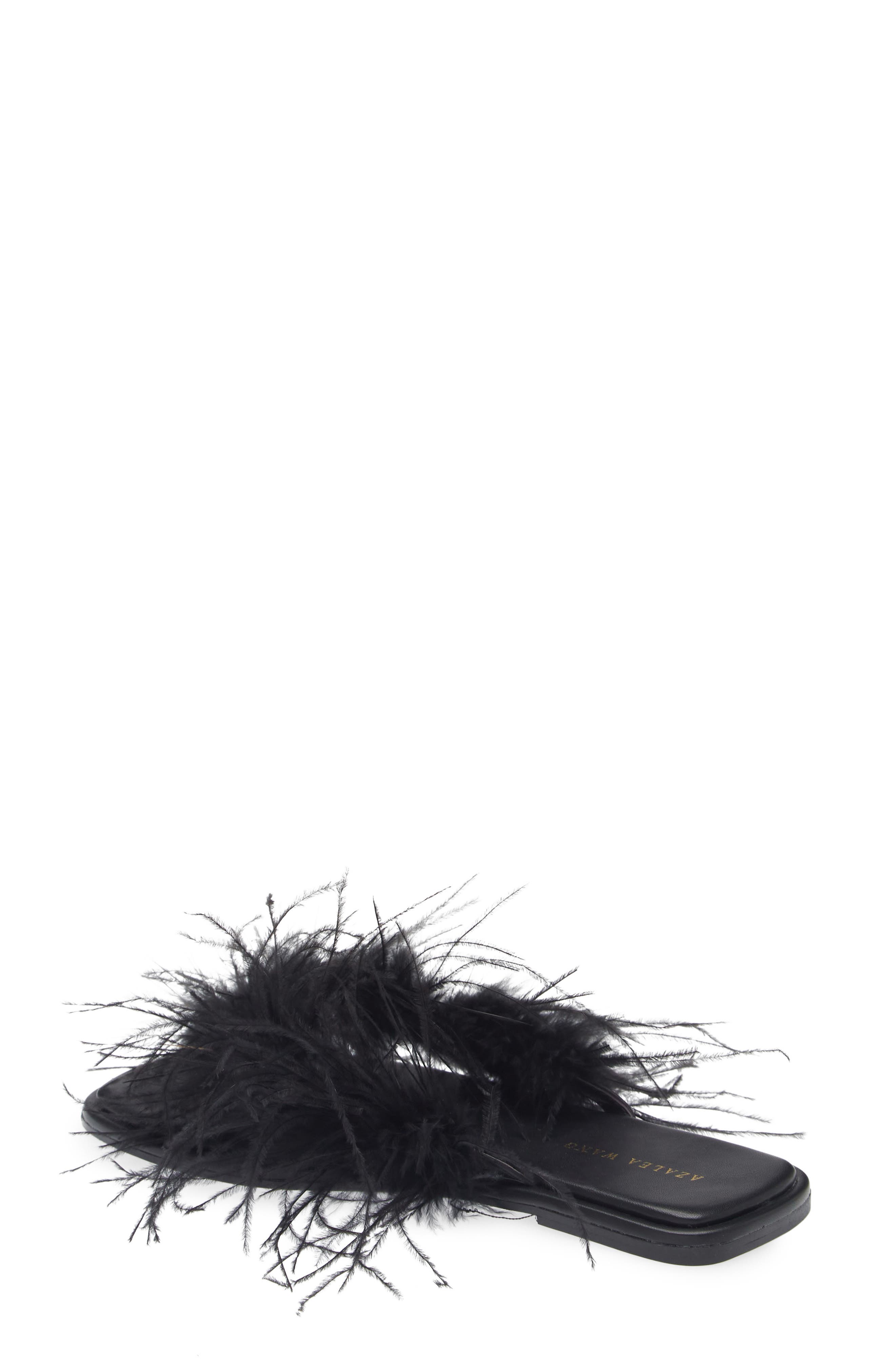 AZALEA WANG Pammy Feather Sandal, Alternate, color, 