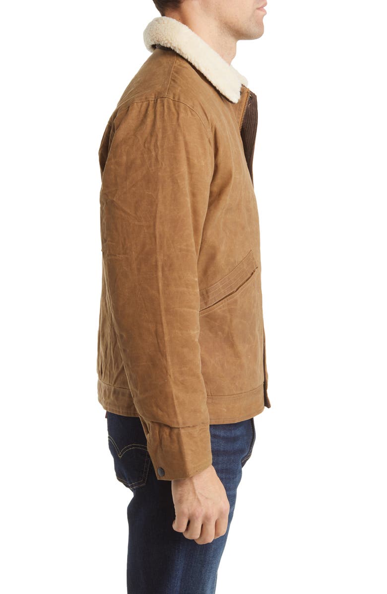 Schott NYC Waxed Cotton Mechanic Jacket, Alternate, color,