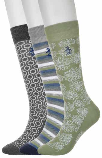 Original Penguin Ayres Floral Assorted 3-Pack Crew Socks