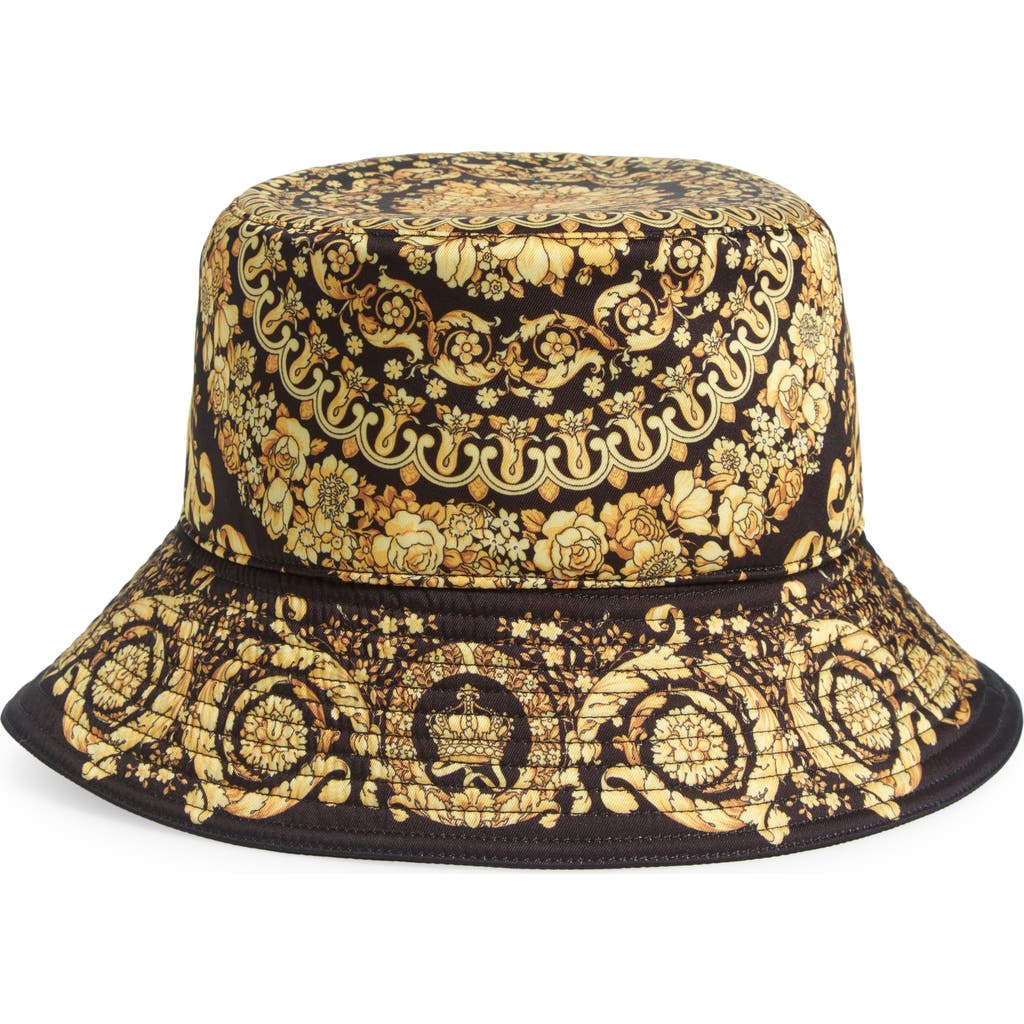 Versace Polyester Printed Bucket Hat