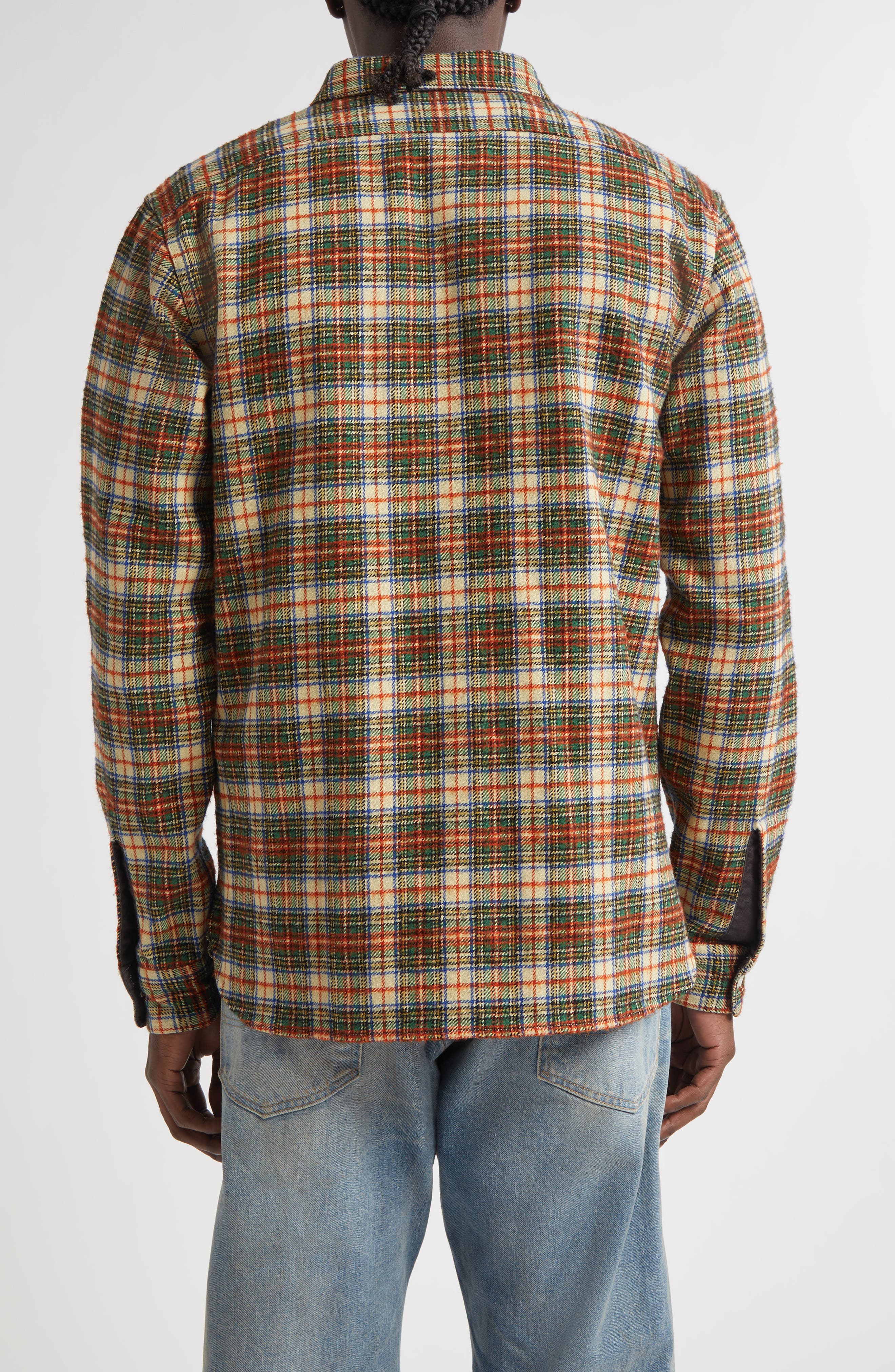 Plaid Wool Blend Twill Work Shirt - image 2