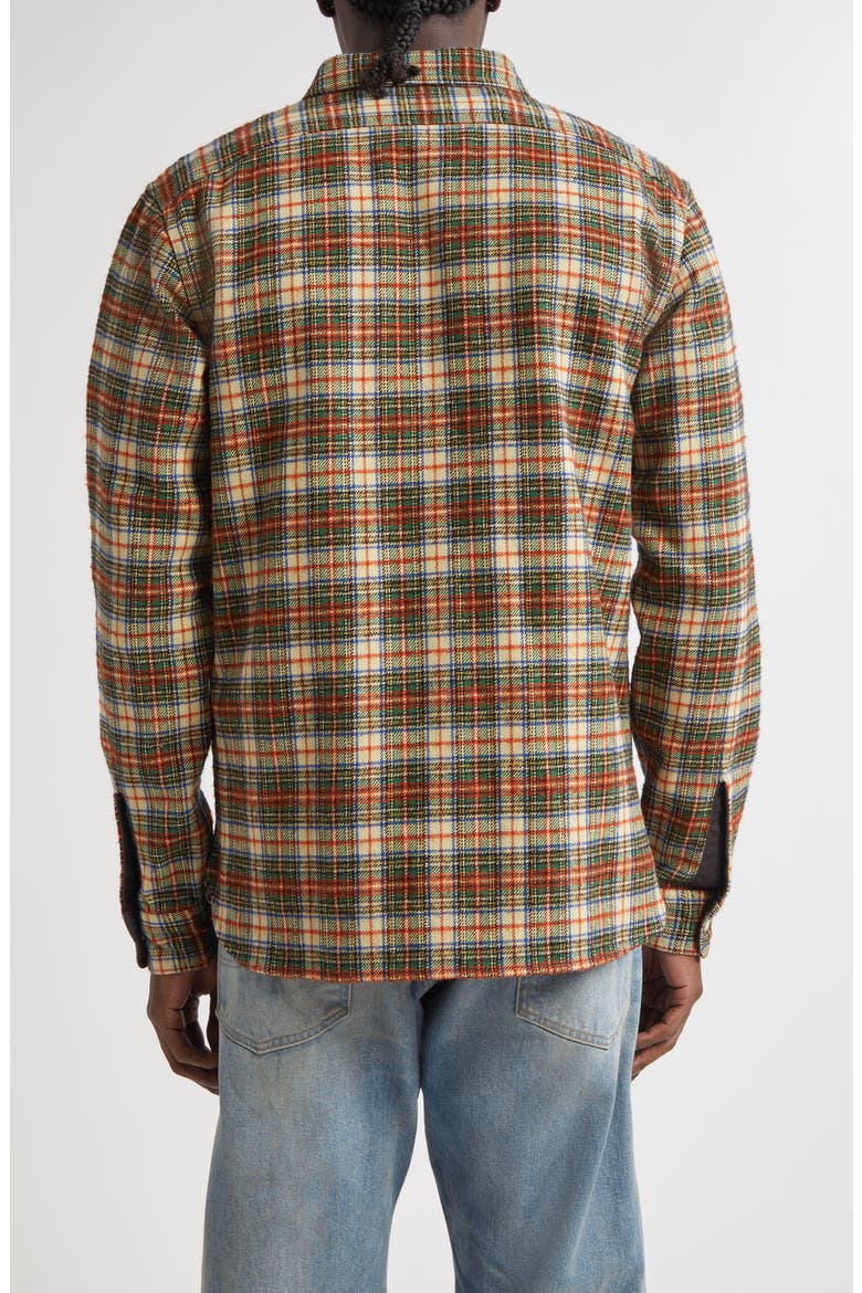 Plaid Wool Blend Twill Work Shirt (Men) | Nordstrom